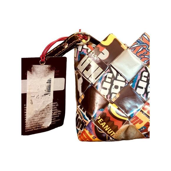Nahui Ollin Arm Candy For Hershey Candy Wrap Clutch Wristlet NWT - Picture 4 of 6